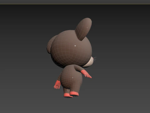 Character184 Rigged Rat 3D Model