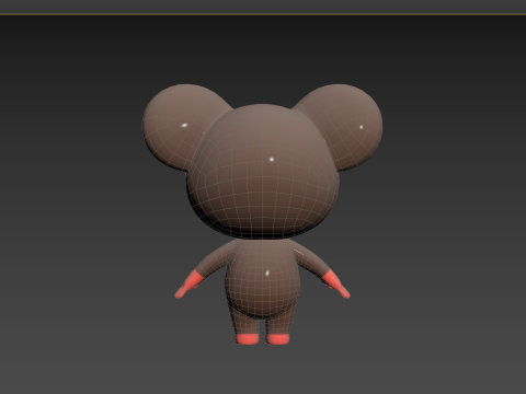 Character184 Rigged Rat 3D Model