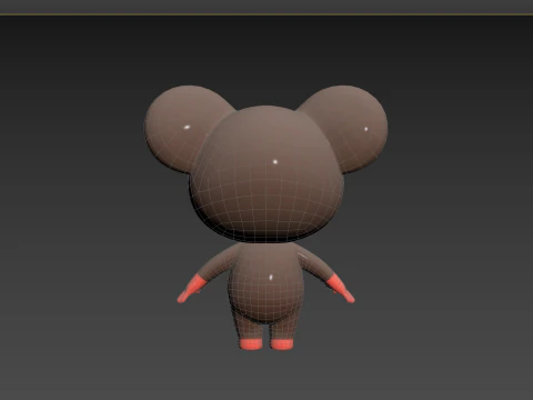 Character184 Rigged Rat 3D Model