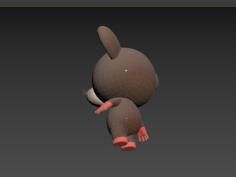 Character184 Rigged Rat 3D Model