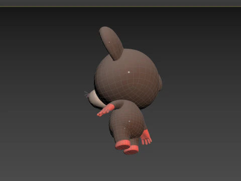 Character184 Rigged Rat 3D Model