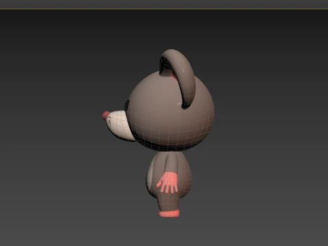 Character184 Rigged Rat 3D Model