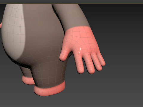 Character184 Rigged Rat 3D Model