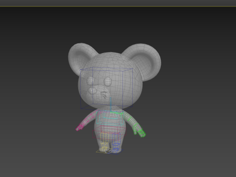 Character184 Rigged Rat 3D Model