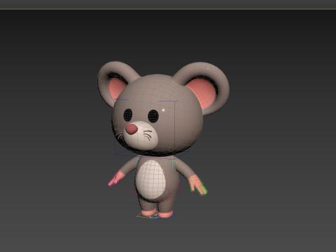 Character184 Rigged Rat 3D Model