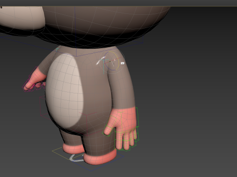 Character184 Rigged Rat 3D Model