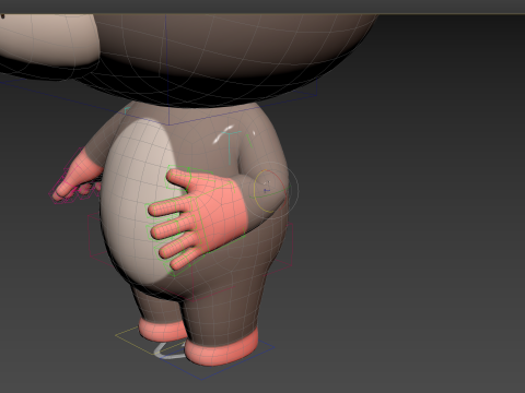 Character184 Rigged Rat 3D Model