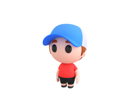 Character185 Rigged Little Boy 3D Модель