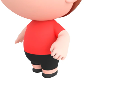 Character185 Rigged Little Boy 3D Model