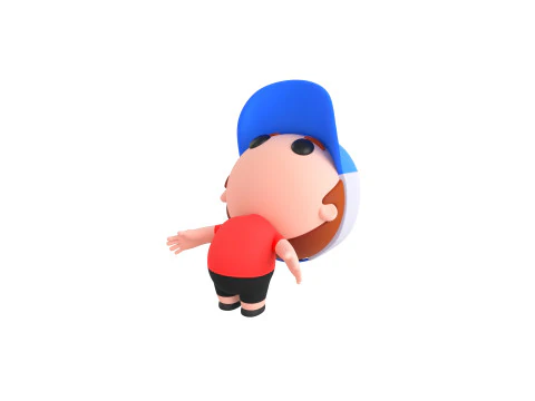 Character185 Rigged Little Boy 3D Model