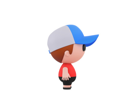 Character185 Rigged Little Boy 3D 모델