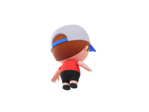 Character185 Rigged Little Boy 3D Model