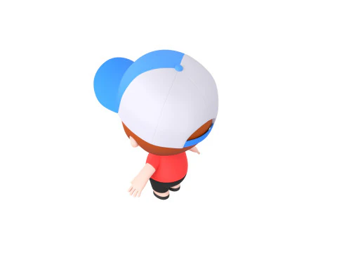Character185 Rigged Little Boy 3D Model