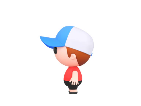 Character185 Rigged Little Boy 3D Model