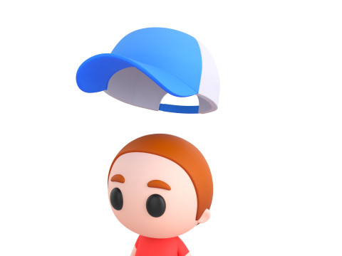 Character185 Rigged Little Boy 3D 모델