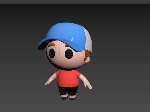 Character185 Rigged Little Boy 3D 모델