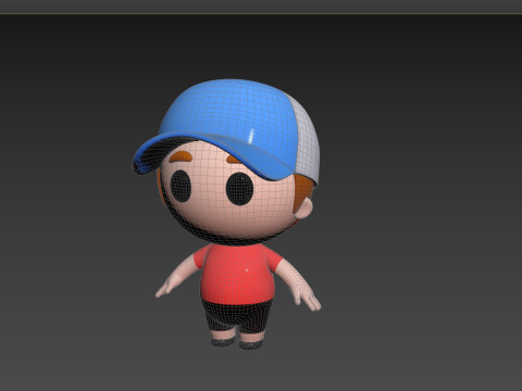 Character185 Rigged Little Boy 3D 모델