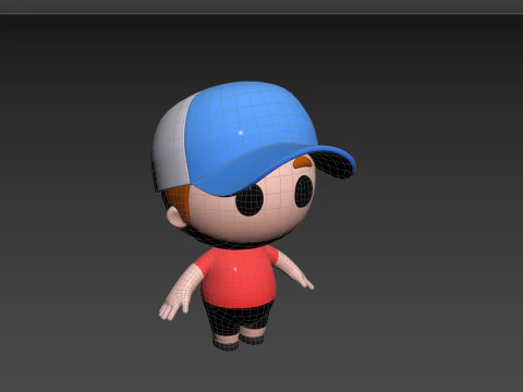 Character185 Rigged Little Boy 3D Model