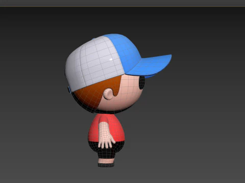 Character185 Rigged Little Boy 3D Model