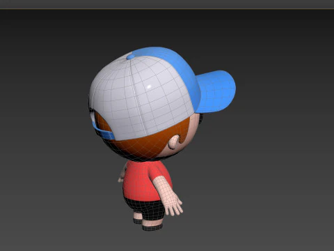 Character185 Rigged Little Boy 3D Model