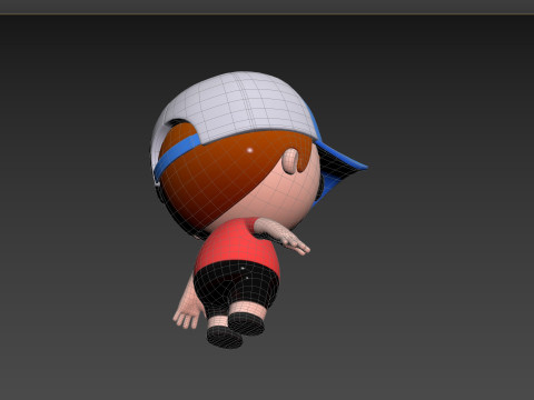 Character185 Rigged Little Boy 3D 모델