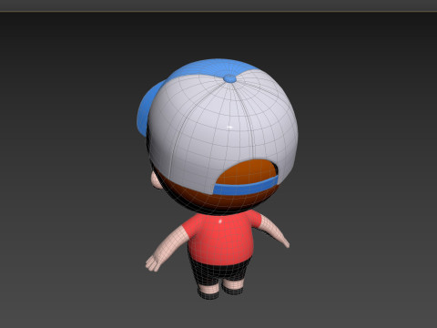 Character185 Rigged Little Boy 3D 모델