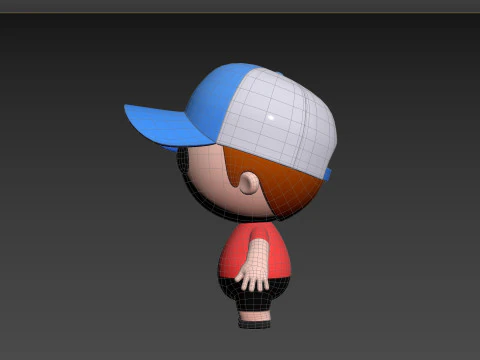 Character185 Rigged Little Boy 3D Model