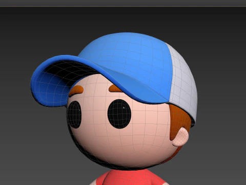 Character185 Rigged Little Boy 3D Model