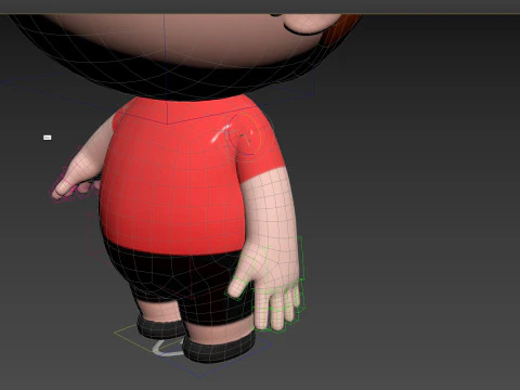 Character185 Rigged Little Boy 3D Model