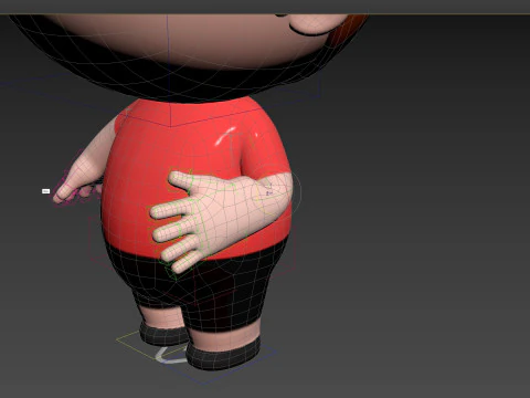 Character185 Rigged Little Boy 3D Model