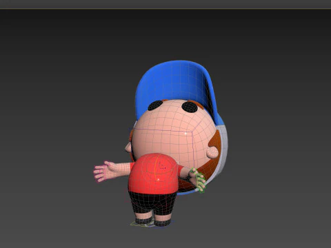 Character185 Rigged Little Boy 3D Model