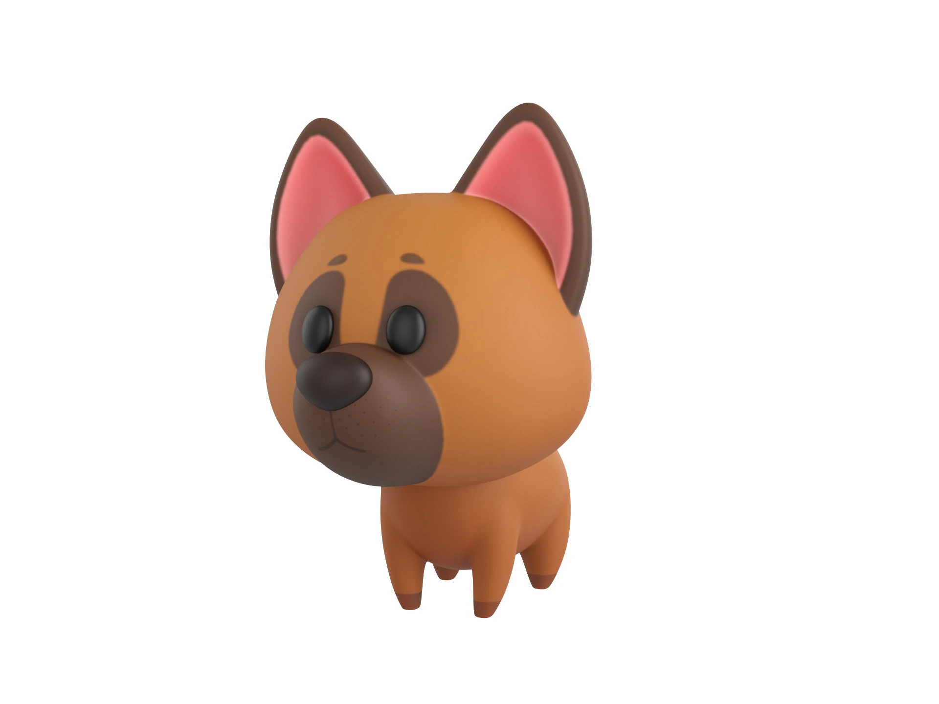 Character186 Dog 3D Model .c4d .max .obj .3ds .fbx .stl .blend