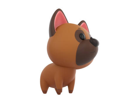 Character186 Dog 3D Model