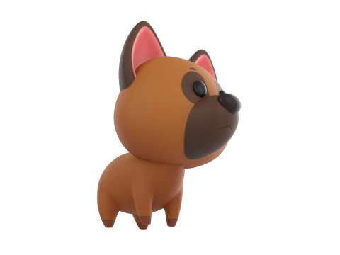Character186 Dog 3D Model