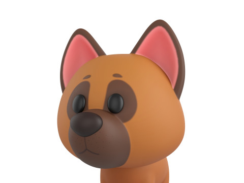 Character186 Dog 3D Model