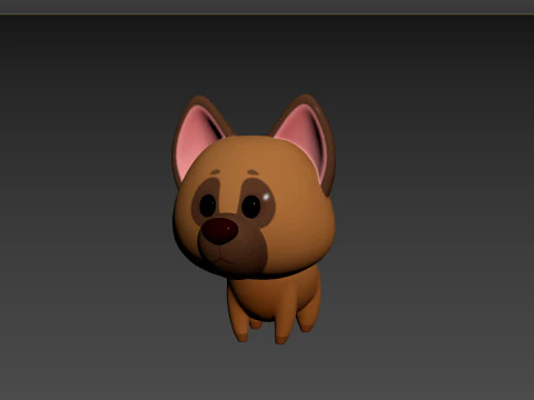 Character186 Dog 3D Model