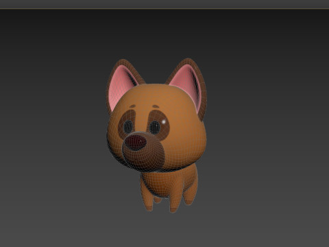 Character186 Dog 3D Model