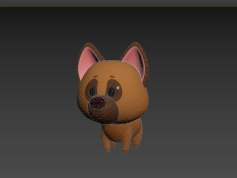 Character186 Dog 3D Model