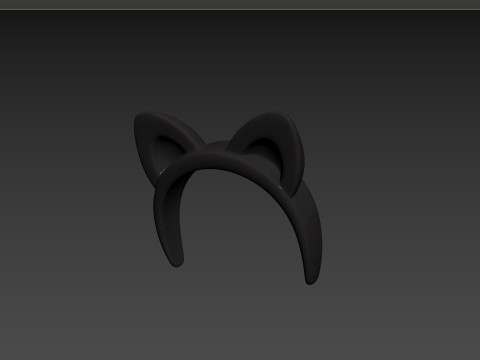 Prop103 Cat Headband 3D Model