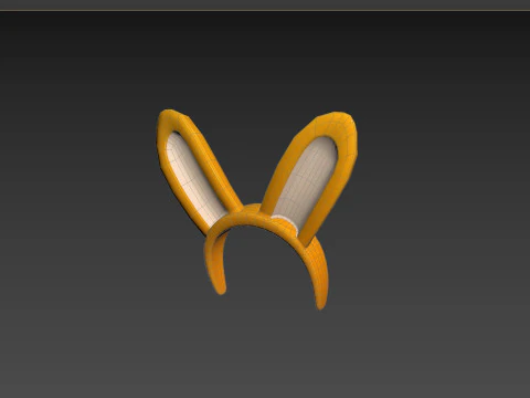Prop104 Rabbit Headband 3D Model
