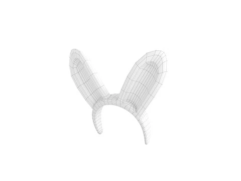 Prop104 Rabbit Headband 3D Model