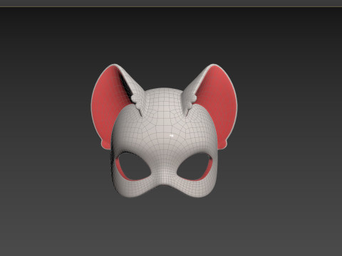Prop109 Cat Mask 3D 모델