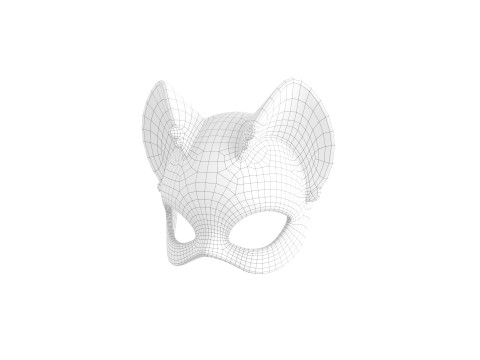 Prop109 Cat Mask 3D 모델