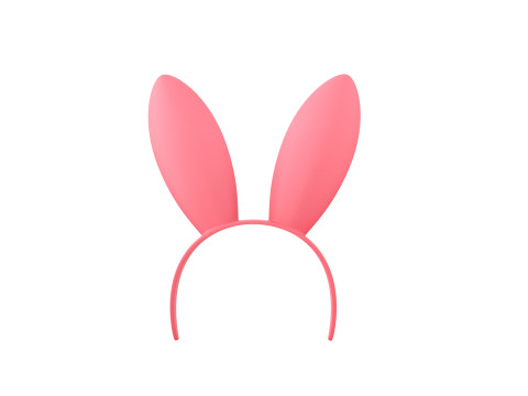 Prop112 Bunny Headband 3D Model