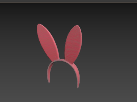 Prop112 Bunny Headband 3D Model