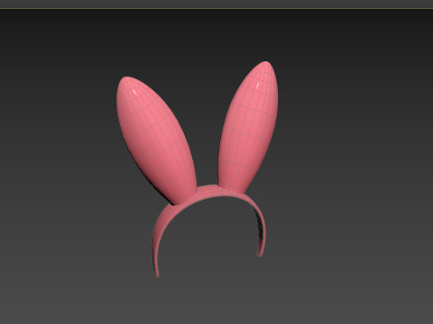 Prop112 Bunny Headband 3D Model