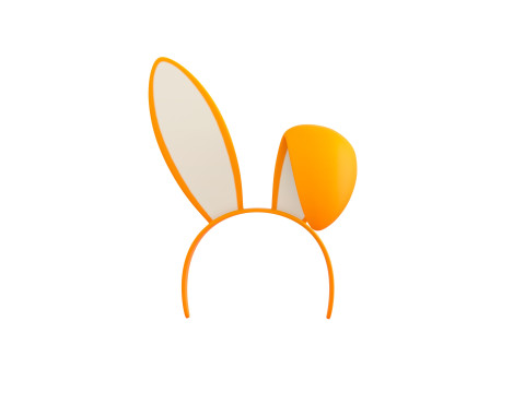 Prop113 Bunny Headband 3D Modell