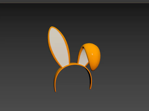 Prop113 Bunny Headband 3D Model