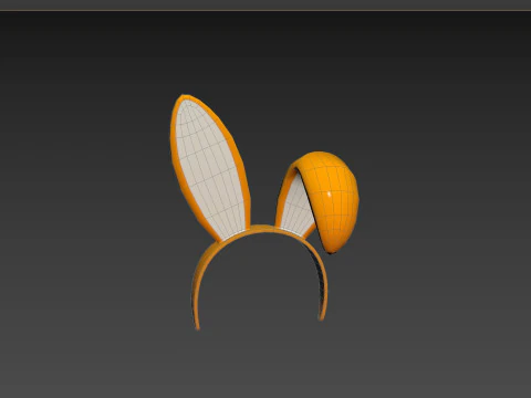 Prop113 Bunny Headband 3D Model