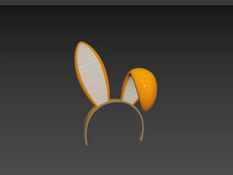 Prop113 Bunny Headband 3D Model